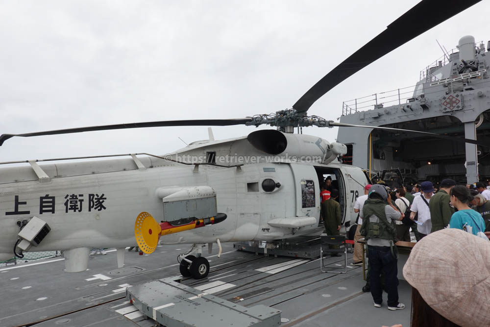 護衛艦「あきづき」　搭載されていたSH-60K