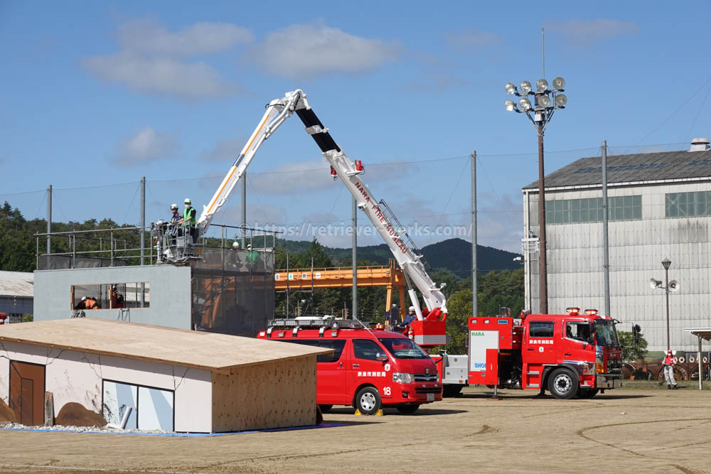 2階建被災建物救出救助訓練