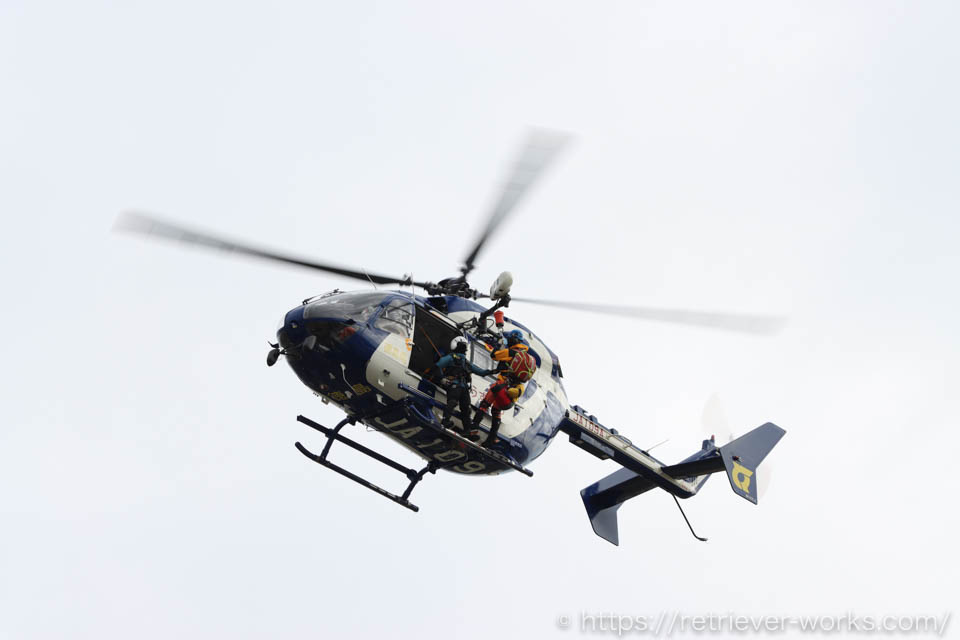 徳島県消防防災航空隊のヘリ「うずしお」（JA109A・BK117C-2）