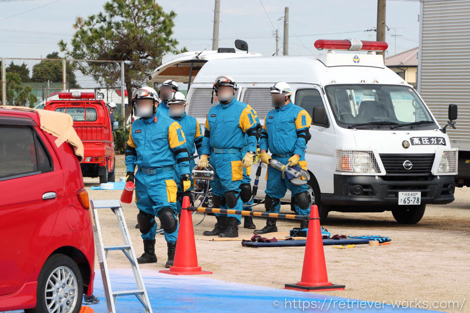 徳島県警察広域緊急援助隊による救助活動
